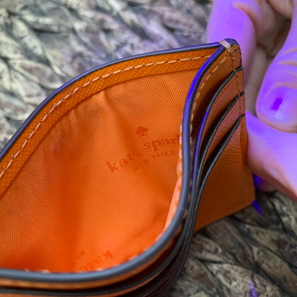 Kate Spade Madison Small Slim Card Holder Tumeric KC582 - Picture 8 of 10